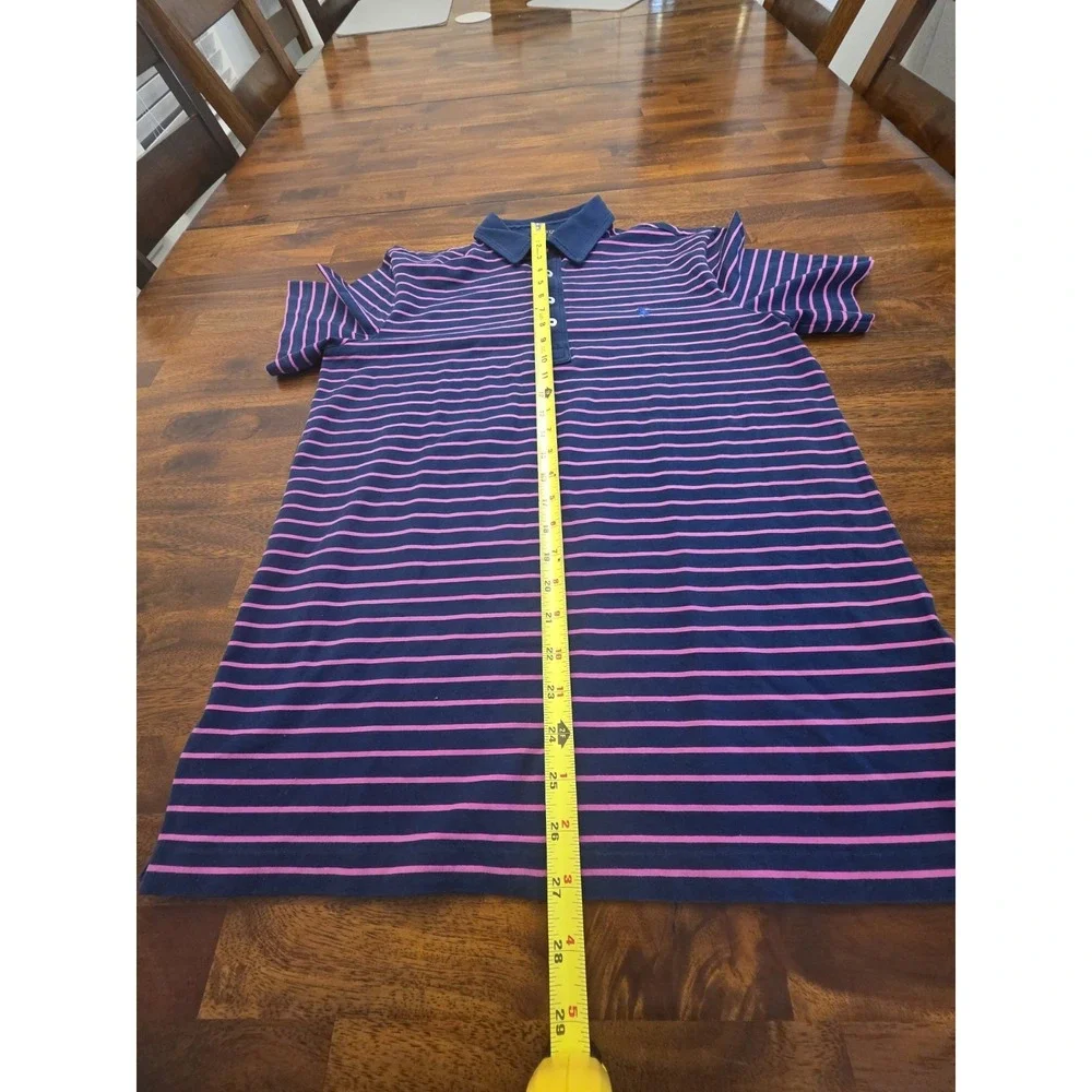 Polo Golf Ralph Lauren Men's Short Sleeve Purple Striped, Medium Stretch Sku 30